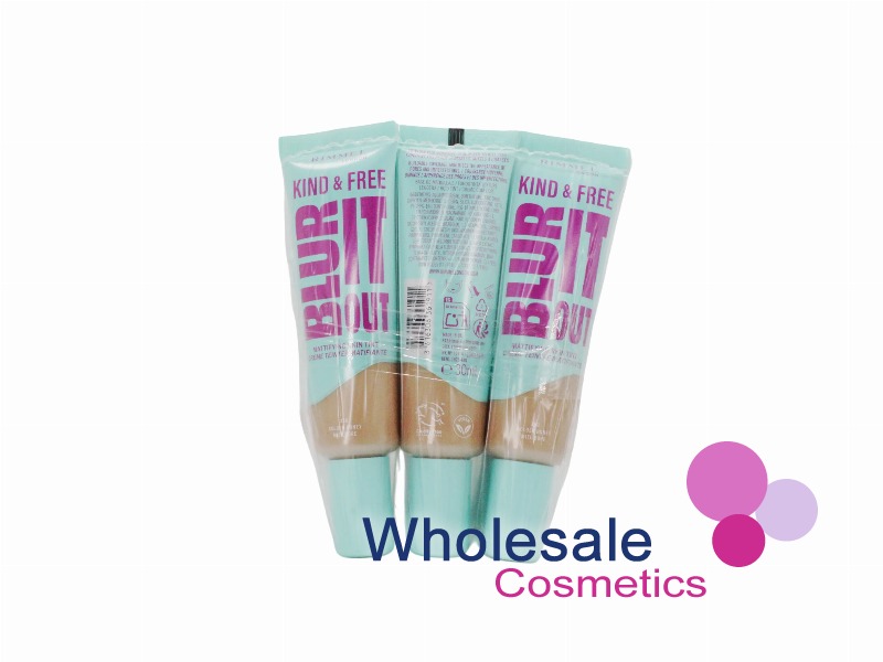 6 x Rimmel Kind and Free Blur It Out Mattifying Skin Tint 30ml - 350 GOLDEN HONEY